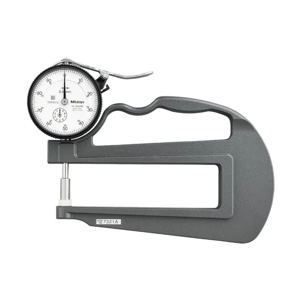 Medidor de espessura Analógico 10mm/0,01m Arco Profundo 120mm Mitutoyo 7321A
