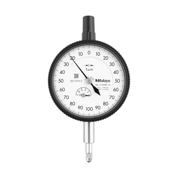 Relógio Comparador Analógico 0,001mm - 1mm c/Tampa lisa Mitutoyo 2109AB-10