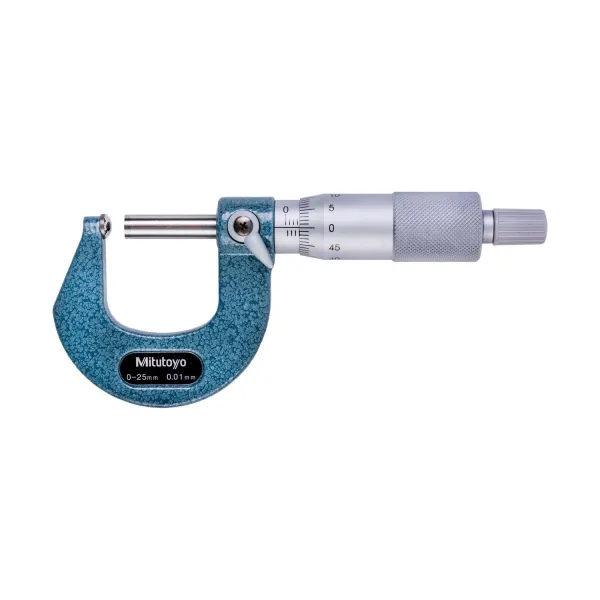 Micrômetro Externo 0-25mm 0,01mm Para Tubos Batente Esférico 115-115