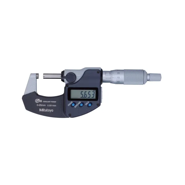 Micrômetro Externo Digital 0-25 mm 0,001mm Com Saída de Dados Proteção IP65 293-230-30