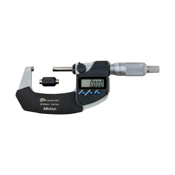 Micrômetro Externo Digital 25-50 mm 0,001mm Com Saída de Dados Proteção IP65 293-231-30