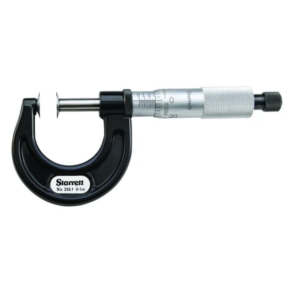 Micrômetro Externo Tipo Disco - Resolução 0,001" e Capacidade 0-1" - Fuso Rotativo 256RL-1