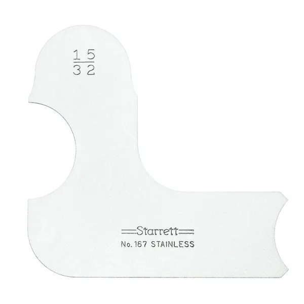 Calibrador de Raio Individual de 15/32" Série 167