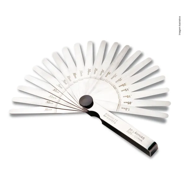 Calibrador de Folga Tipo Leque com 13 Lâminas Retas com 114mm de comprimento - Faixa 0,05-1,00mm - Ref. 76MB