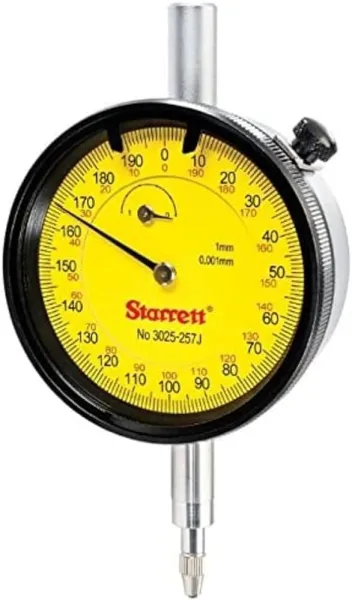 Relógio Comparador Analógico - Capacidade 1mm - Resolução 0,001mm - Ref. 3025-257J