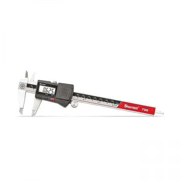 Paquímetro Dig Quadrim com Saída - Cap. 150mm (6'') - Res. 0,01mm (0.0005") - Exatidão ±0,02mm (±0.001") - Ref. EC799B-6/150
