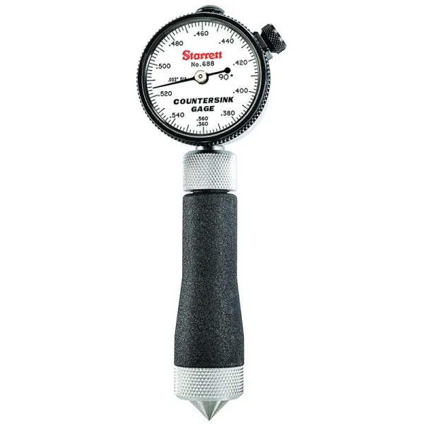 Medidor para furos escariados 90° 0,36-0,56" - 0,002"
