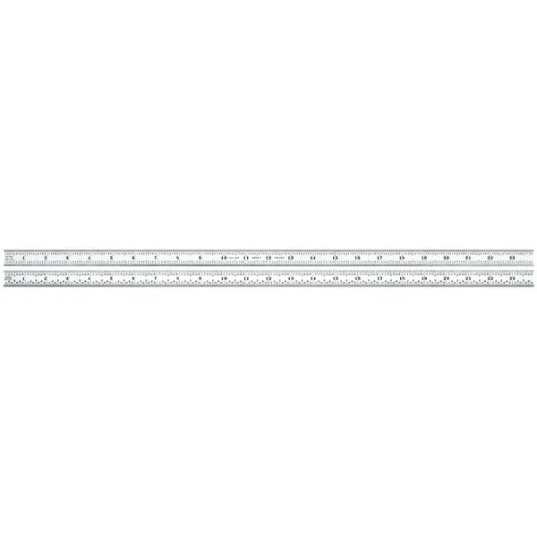 Escala de Aço Fosca 24" Graduações 1/32-1/64-1/50-1/100