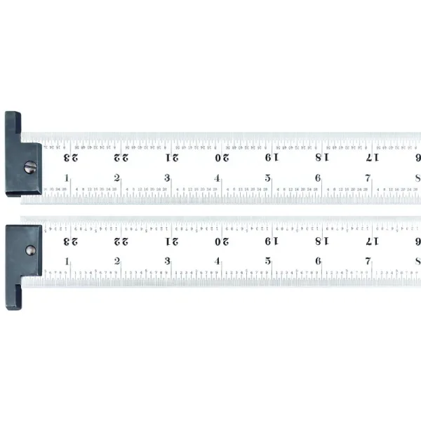 Escala de Aço com Gancho 24" Graduações 1/32-1/64-1/50-1/100