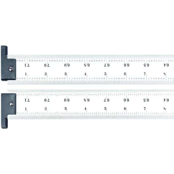 Escala de Aço com Gancho 72" Graduações 1/32-1/64-1/50-1/100