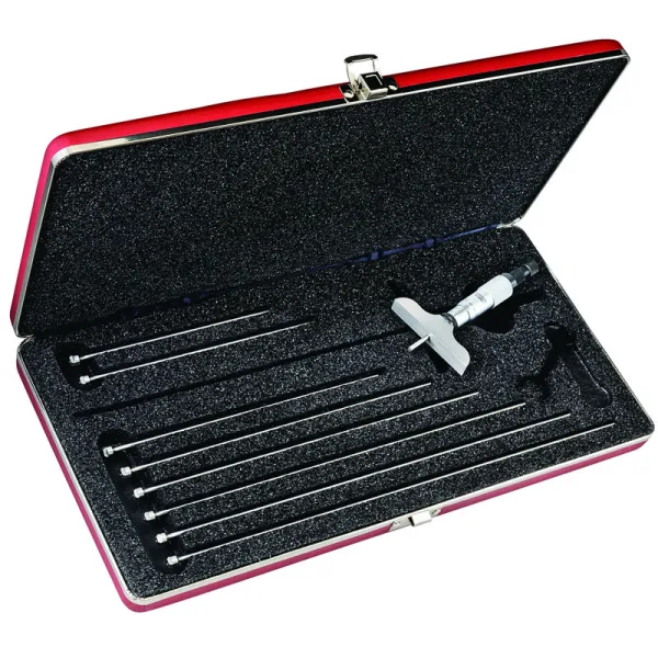 Micrômetro de Profundidade com capacidade de 0 - 225mm e base de 64mm