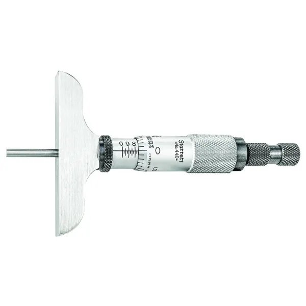 Micrômetro de Profundidade com capacidade de 0 - 3" e com base de 2.1/2 polegadas