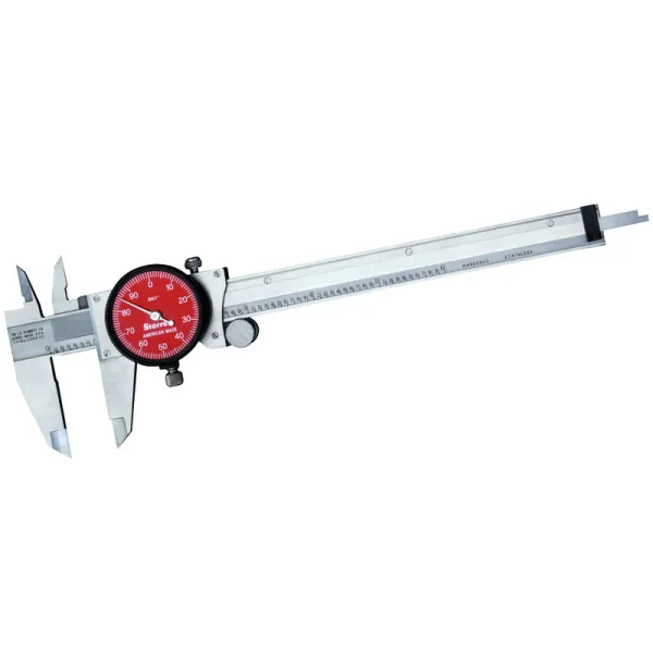 Paquímetro com Relógio Vermelho Aço Inox 6" x 0.001" - Ref. R120A-6