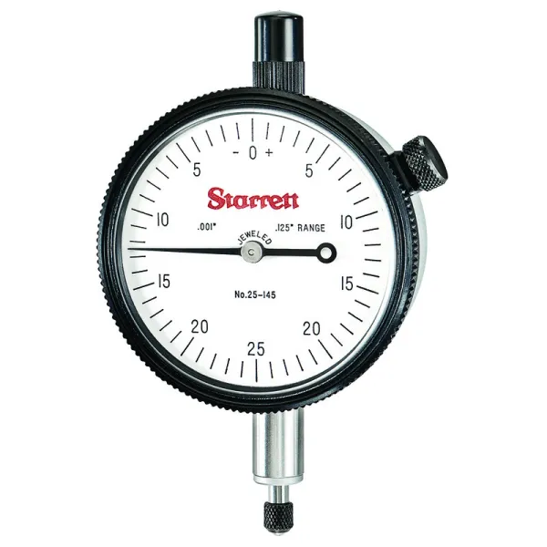 Relógio 2.1/4x0,125x0,001" Graduações 0-25-0 Haste 3/8"