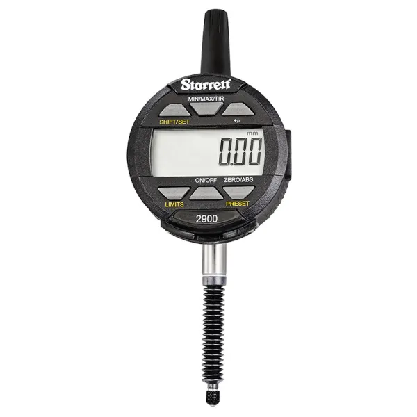 Relógio Comparador Digital Padrão com 5 Botões 25/0,001mm 1"/0,00005